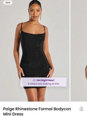 Windsor Rhinestone Bodycon Dress NWT